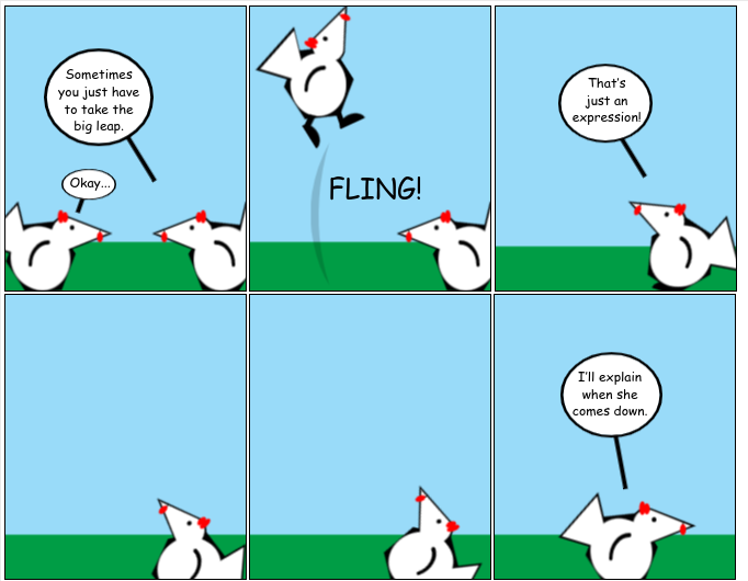 Jump Hen For Joy