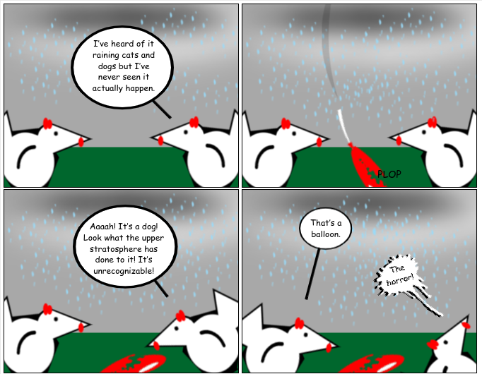 When It Rains It Plops