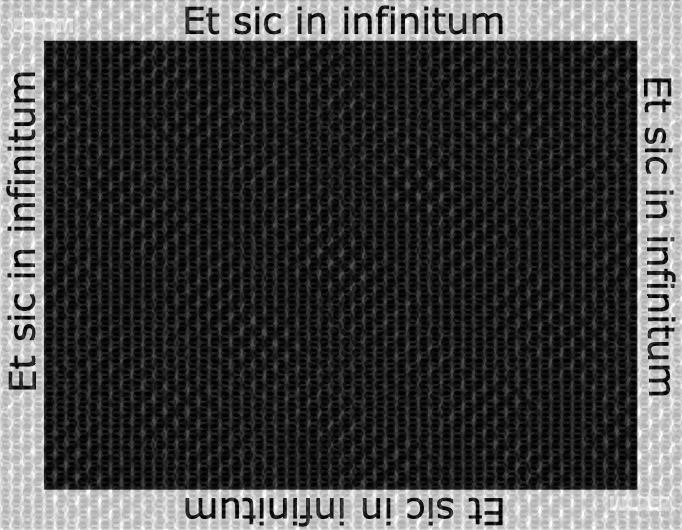 The Black Square, And so on to infinity. . .