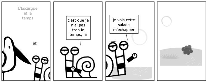 L'Escargue et le temps là