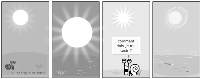 L'Escargue et tenir
